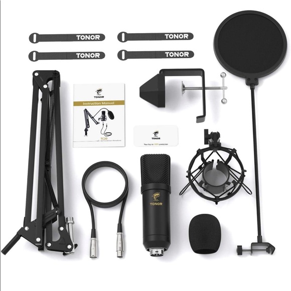 XLR Condenser Microphone, TONOR Professional Cardioid Studio Mic Kit - Picture 3 of 6